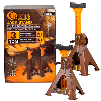 Подставка ремонтная 3 т, 295-425 мм, 2 шт FORSTIME FT-T43002