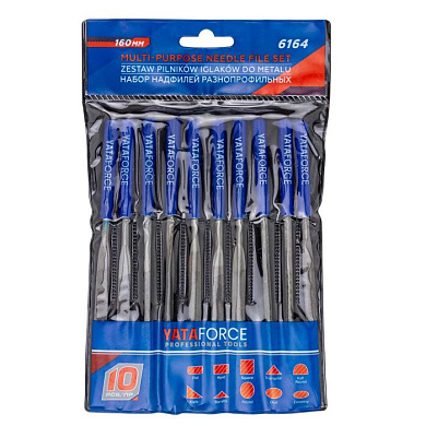 Набор надфилей разнопрофильных 160 мм, 10 пр. YATAFORCE YF-6164
