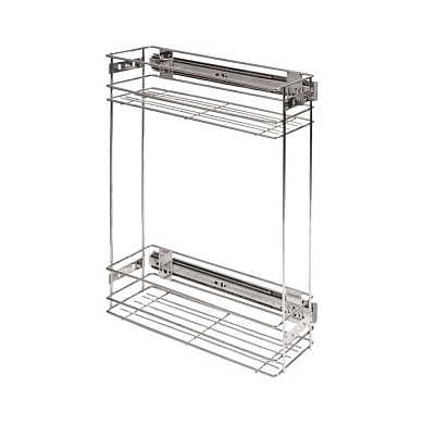 Выдвижная корзина-карго 200 крепл.боковое/универс. без доводчика, хром GRIDLI 113496