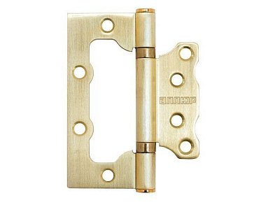 Петля накладная без врезки АЛЛЮР 100х75 2BB SBP БЛИСТЕР 2,5мм мат.латунь 2 шт УЗК 1046