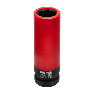 Головка ударная глубокая для литых дисков с защитным кожухом 17 мм 1/2'' PATRON P-4458517C