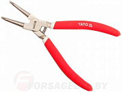 Съемник стопорных колец загнутый, сжим 225 мм CrV Yato YT-1991