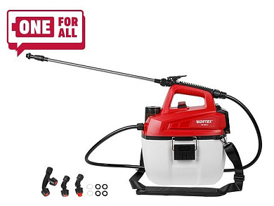 Аккум. опрыскиватель KS 1020 Li в кор. ALL1 SOLO 18В, 5 л 5 л., 3.5 бар, 18 В, БЕЗ АКБ И ЗУ, Li-Ion WORTEX 1334461