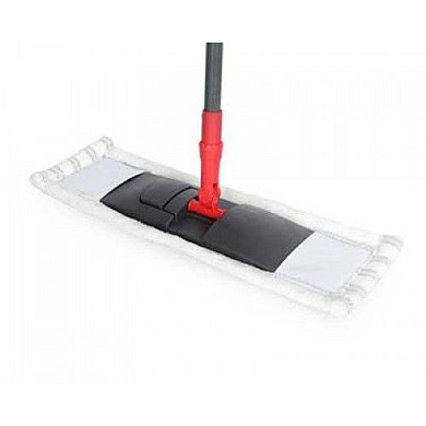 Швабра HITT Ruby Паула 130см телескоп металл. ручка с двойным фиксатором/сменая насадка микроф H0638