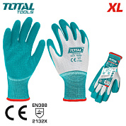 Перчатки латексные с манжетой XL TOTAL TSP13103