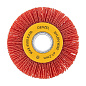 Щетка для УШМ, 100 мм, Плоская, нейлоновая щетина, посадка 22,2 мм Denzel 74437