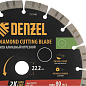 Диск алмазный отрезной DENZEL, ф230 х 22.2 мм, сегментный, сухой рез, HWD92, круг, 731040 731040