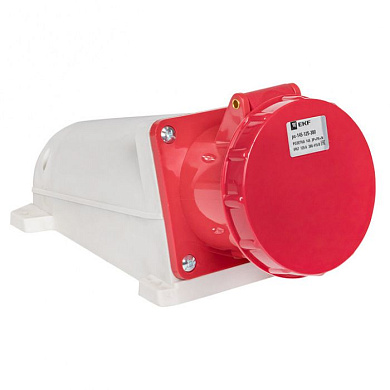 Розетка стационарная наружная 145 3Р+РЕ+N 125А 380В IP67 EKF PROxima ps-145-125-380