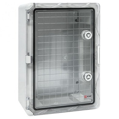 Щит пластиковый с монтажной платой прозр, дверь 350х250х150 мм IP65 EKF PROxima PBT65MP002