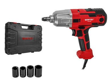 Гайковерт электрический WR 4560 в чем. 450 Н*м, 450 Вт, 2800 об/мин, 2800 об/мин., 4 м шнур WORTEX 1335689