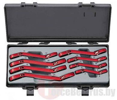 Набор накидные трещоточных ключей отогнутых на 15° 6-22 мм 8 пр. Force 50811