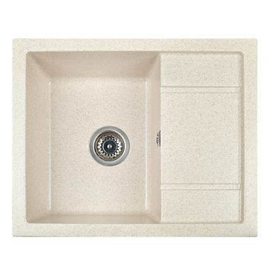 Мойка кухонная из мраморной крошки, бежевый, B19-20 Gerhans