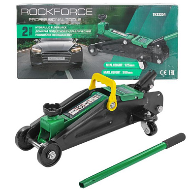 Домкрат подкатной гидравлический 2 т, 125-380 мм RockForce RF-TH22254