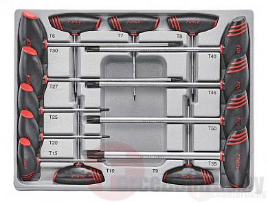 Набор Т-обр. отверток Torx T6-T55 14 пр. Force 2141