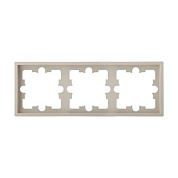 Рамка 3-местная песочная, Carre, Bylectrica ЮЛИГ.735212.593 песочн