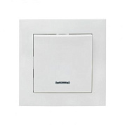 Валенсия выключатель 1-кл, 10А белый с индикатором EKF PROxima EWV10-121-10