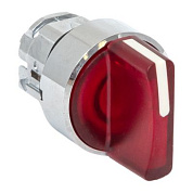 Исполнительный механизм переключателя ХB4 красный на 3 положения возвратный без фиксации, с подсветкой с короткой ручкой EKF PROxima XB4BD3L-R