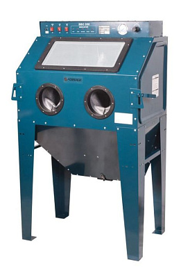 Пескоструйная пневмокамера с электродвигателем для очистки воздуха 220B(объем-350л, 510л/мин, 3.4-6.1атм Forsage F-SBC350