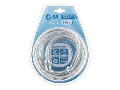 Душевой шланг1/2''х1/2'' 200см AVSSS-051 AV Engineering AVSSS-051