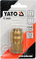 Быстросъёмное соединение с клапаном, "мама"-внутр. резьба 3/8" (латунь) Yato YT-24093