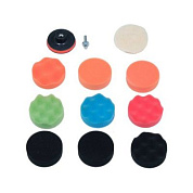 Набор полировочных кругов 80 мм, М10, 12 шт Yato YT-47930