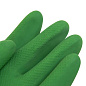 Перчатки латексные хозяйственные Zaubex БИКОЛОР, усиленные, р-р M, зеленый, желтый