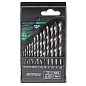 Набор сверл по металлу HSS, 13пр.(), в пластиковом футляре RockForce RF-DBS13