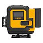 Лазерный уровень мультипризменный DLV-360-3C, 30 м, зеленый луч, Li-Ion 2,4 Aч, кейс Denzel 35080