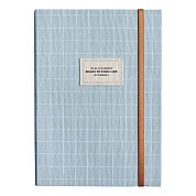 Ежедневник недатированный InFolio "Care", A5, 192 страницы, линованный, голубой