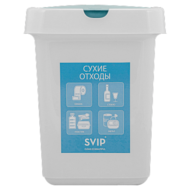 Контейнер для раздельного сбора мусора, 25 л (сухие отходы) Пластик Репаблик SV4544СХ