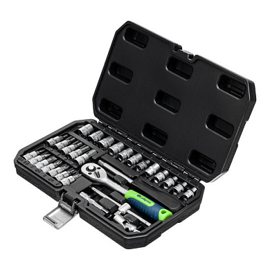 Набор инструментов, 1/4" 29 пр. 6-гр. Сибртех 13392