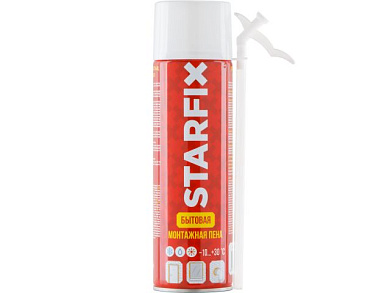 Пена монтажная бытовая всесезонная Straw Foam 500 мл STARFIX SM-66248-1