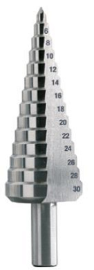 Сверло по металлу ступенчатое HSS-G 4-30 мм, 13 ступеней, d10 мм, L97 мм Krino 0118306