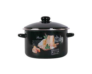 Кастрюля PRIMA COLLECTION Черный трюфель 2,0л в инд. коробке Эмаль ООО PC101BT20