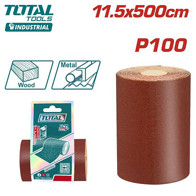 Шлифовальная бумага 11,5x500см P100 TOTAL TAC10065