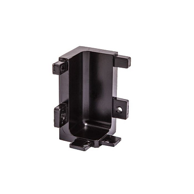 Уголок металлич. внутренний к профилю Gola, L-образный черный 3 AKS 67687