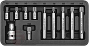 Набор бит 10 мм Spline M5-M12 L30, 75 мм 11 пр. Yato YT-0415