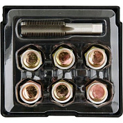 Набор для ремонта резьбы к масляному поддону M15х1,5 мм 6 пр. Yato YT-17572