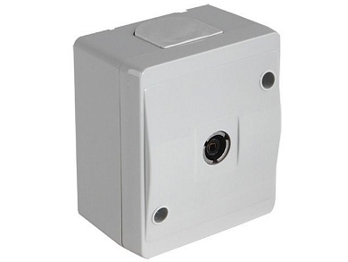 Розетка ТВ, концевая, открытая, серая, NEMLIYER, Mutlusan 21501710203