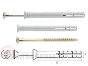 Дюбель-гвоздь полипропилен потай Starfix