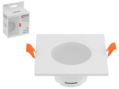 Светильник светодиодный встраиваемый квадрат 7 Вт 4000К, IP64 SPS-S LEIDEN ELECTRIC 807016