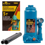 Домкрат бутылочный 5 т, с клапаном, 200-385 мм KINGTUL KT-T90504