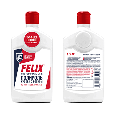 Полироль кузова Felix, в п/э бут. 250 мл FELIX 411040011