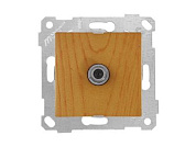 Розетка телевиз. 1-ая, скрытая, без рамки, с/з, 11dB, переходная, дуб, RITA, Mutlusan 22001700158