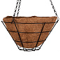 Кашпо подвесное с вкладышем из коковиты, конус D 30 см Palisad 69021