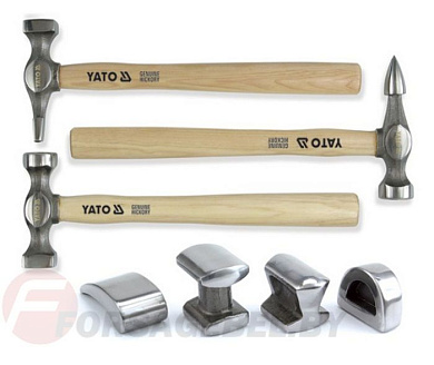 Набор молотков рихтовочных 7 пр. Yato YT-4590