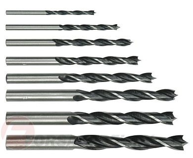 Набор сверл по дереву 4-10 мм 8 шт. Vorel 22380