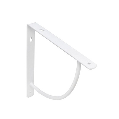 Полкодержатель мет. ORBIT 200*200*20*3, белый AKS 68530