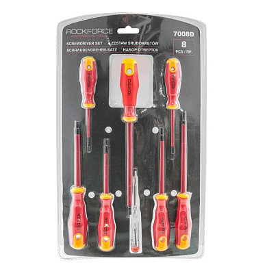 Набор диэлектрических отверток 8 пр. RockForce RF-7008D