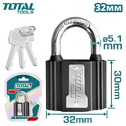 Замок навесной 32 мм TOTAL TLK31321